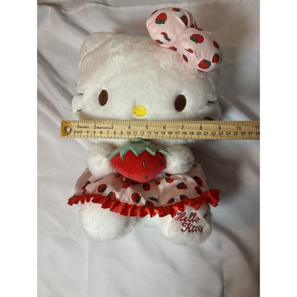 Sanrio Hello Kitty Strawberry Plush • 14”  • •Collectible - Picture 6 of 6